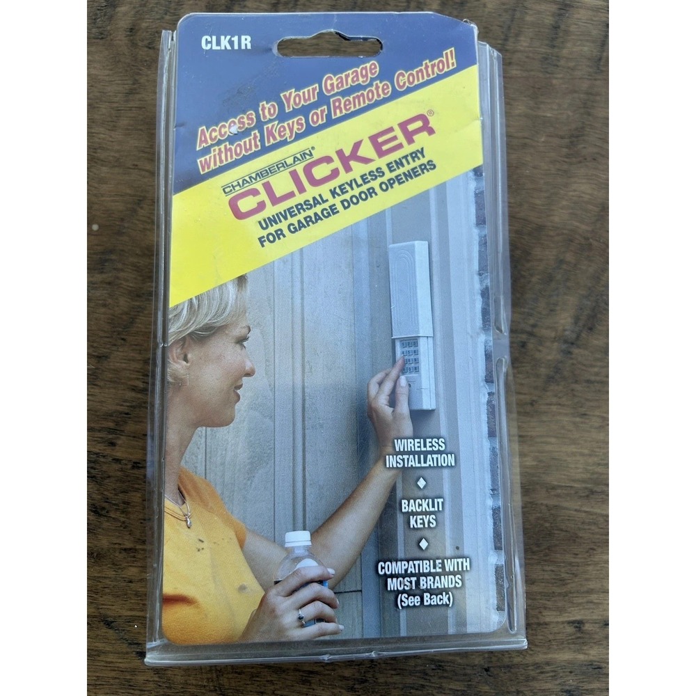 Chamberlain Clicker CLK1R Universal Wireless Garage Door Keypad New Sealed